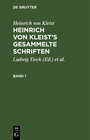 Buchcover Heinrich von Kleist’s gesammelte Schriften
