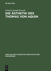 Buchcover Die Ästhetik des Thomas von Aquin