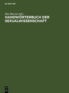 Buchcover Handwörterbuch der Sexualwissenschaft