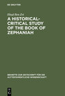 Buchcover A Historical-Critical Study of the Book of Zephaniah