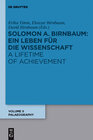 Buchcover Salomo A. Birnbaum: Ein Leben für die Wissenschaft / A Lifetime of Achievement / Paläographie / Palaeography
