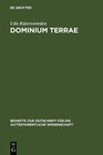 Buchcover dominium terrae