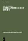 Buchcover Hegels Theorie der Sünde