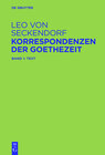 Buchcover Korrespondenzen der Goethezeit