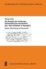 Buchcover Die Rezepte der Freiburger alchemistischen Handschrift des ‘Abd al-Gabbar al-Hamadani