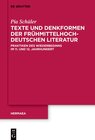 Buchcover Texte und Denkformen der frühmittelhochdeutschen Literatur