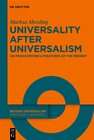 Buchcover Universality after Universalism