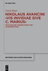 Buchcover Nikolaus Avancini, ›Vis invidiae sive C. Marius‹