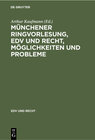 Buchcover Münchener Ringvorlesung, EDV und Recht, Möglichkeiten und Probleme