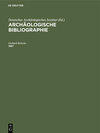 Buchcover Archäologische Bibliographie / 1967
