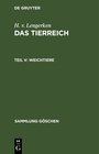 Buchcover H. v. Lengerken: Das Tierreich / Weichtiere