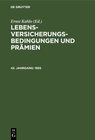 Buchcover Lebens-Versicherungsbedingungen und Prämien / 1955