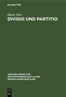 Buchcover Divisio und Partitio