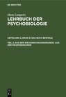 Buchcover Hans Lungwitz: Lehrbuch der Psychobiologie. Das Buch der Beispiele / Aus der Weltanschauungskunde. Aus der Neurosenkunde