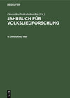 Buchcover Jahrbuch für Volksliedforschung / 1968