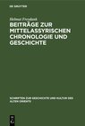Buchcover Beiträge zur mittelassyrischen Chronologie und Geschichte