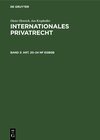 Buchcover Franz Gamillscheg: Internationales Privatrecht / Art. 20–24 nF EGBGB