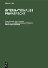 Buchcover Franz Gamillscheg: Internationales Privatrecht / Haager Kindschaftsrecht. Art 18 und 19 EGBGB