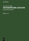 Buchcover Alexander Schmidt: Shakespeare-Lexicon / M - Z