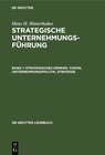 Buchcover Hans H. Hinterhuber: Strategische Unternehmungsführung / Strategisches Denken. Vision, Unternehmungspolitik, Strategie