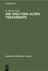 Buchcover Die Welt des Alten Testaments
