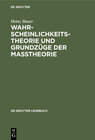 Buchcover Wahrscheinlichkeitstheorie und Grundzüge der Maßtheorie