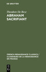 Buchcover Abraham Sacrifiant