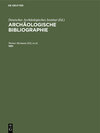 Buchcover Archäologische Bibliographie / 1991