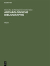 Buchcover Archäologische Bibliographie / 1952/53