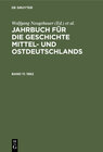 Buchcover Jahrbuch für die Geschichte Mittel- und Ostdeutschlands / 1962