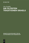 Buchcover Die Ältesten Traditionen Israels