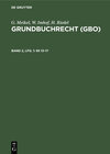 Buchcover G. Meikel; W. Imhof; H. Riedel: Grundbuchrecht (GBO) / §§ 13–17