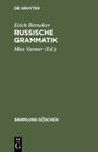 Buchcover Russische Grammatik