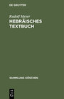 Buchcover Hebräisches Textbuch