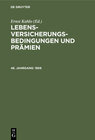 Buchcover Lebens-Versicherungsbedingungen und Prämien / 1959