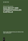 Buchcover Das Recht der Internationalen Kartelle