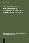 Buchcover Mathematical Statistics Theory and Applications