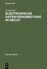 Buchcover Elektronische Datenverarbeitung im Recht