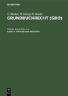 Buchcover G. Meikel; W. Imhof; H. Riedel: Grundbuchrecht (GBO) / Anhang und Register