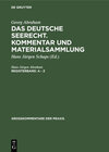 Buchcover Georg Abraham: Das deutsche Seerecht. Kommentar und Materialsammlung / A - Z