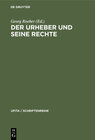Buchcover Der Urheber und seine Rechte
