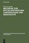Buchcover Beiträge zur mittelassyrischen Chronologie und Geschichte