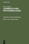 Buchcover Hans Lungwitz: Lehrbuch der Psychobiologie. Die Welt ohne Rätsel / Die Welt ohne Rätsel, Teil 4. Die neun Sinne