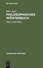 Buchcover Philosophisches Wörterbuch