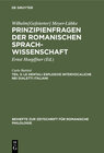 Buchcover Wilhelm[Gefeierter] Meyer-Lübke: Prinzipienfragen der romanischen Sprachwissenschaft / Le dentali esplosive intervocalic