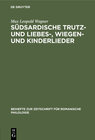 Buchcover Südsardische Trutz- und Liebes-, Wiegen- und Kinderlieder