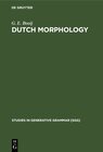 Buchcover Dutch Morphology