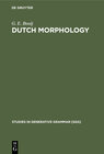 Buchcover Dutch Morphology