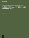 Buchcover International Handbook of Universities / 1986