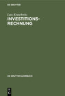 Buchcover Investitionsrechnung
